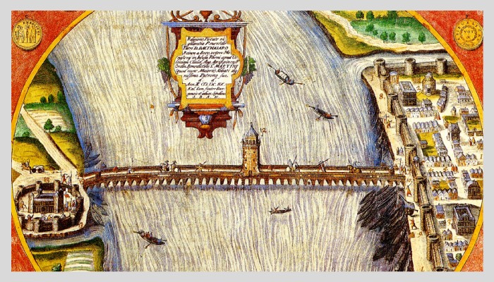 Broelmann-Zeichnung von 1608, nachträglich coloriert